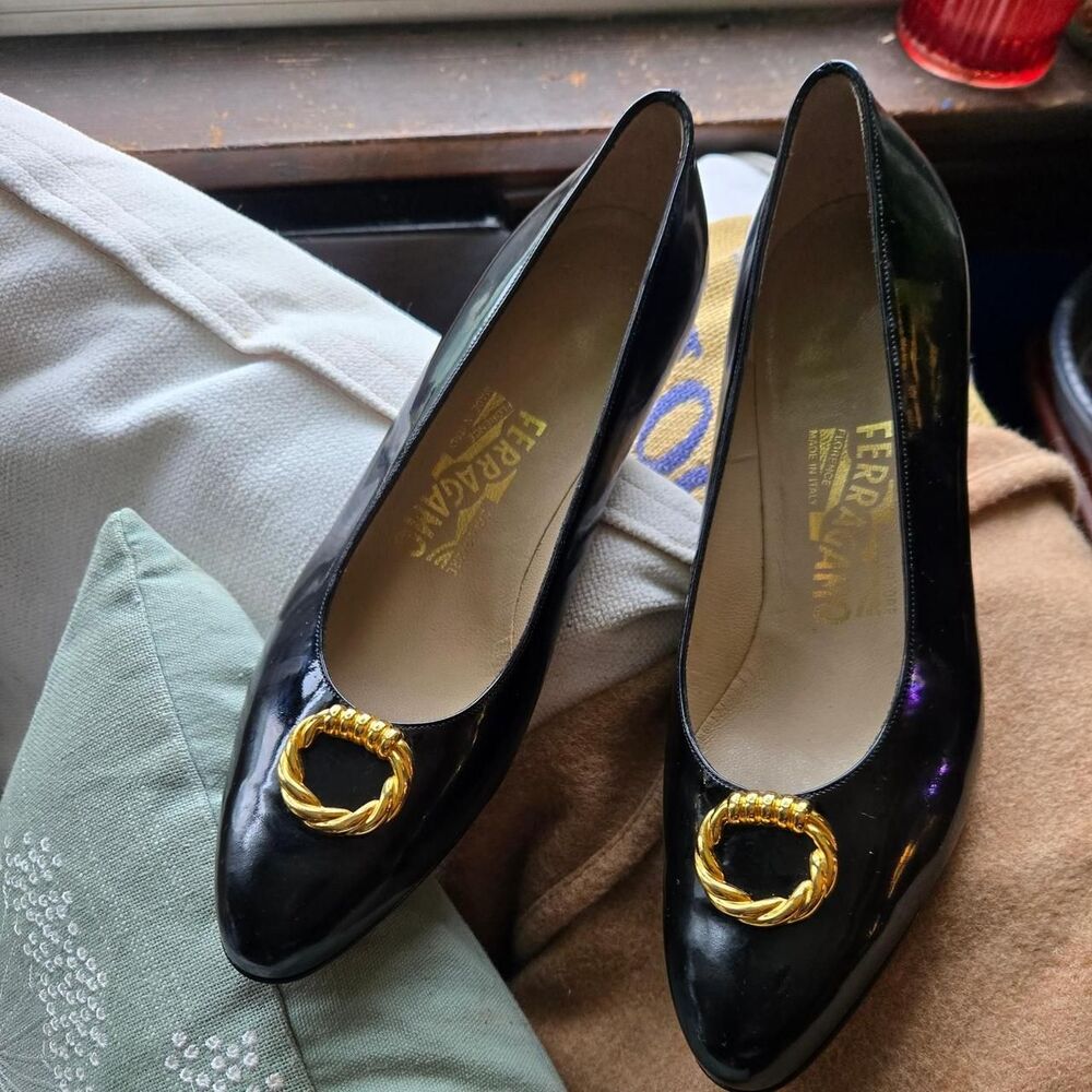 Salvatore-ferragamo Women's Black Courts